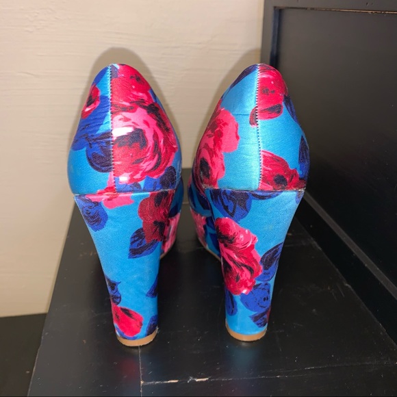 Madden Girl Shoes Madden Girl Floral Platform Wedges Heels Poshmark